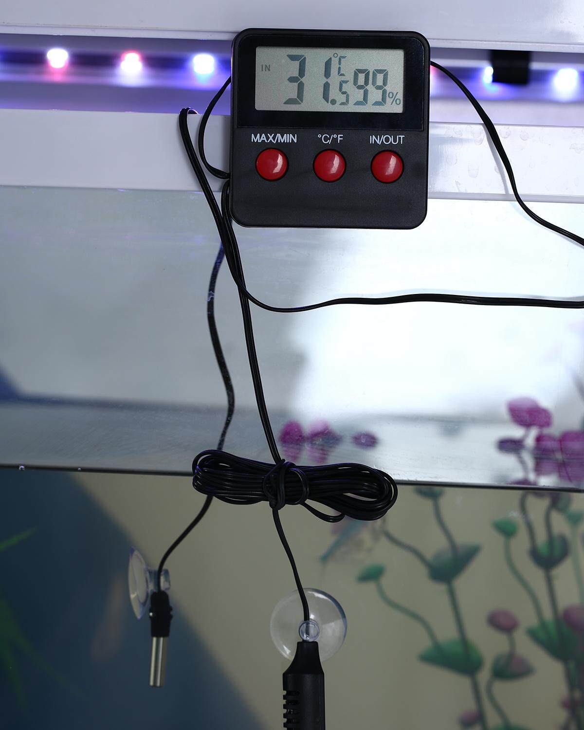 Reptile Vivarium Terrarium Thermometer Hygrometer With Remote Sensor. 