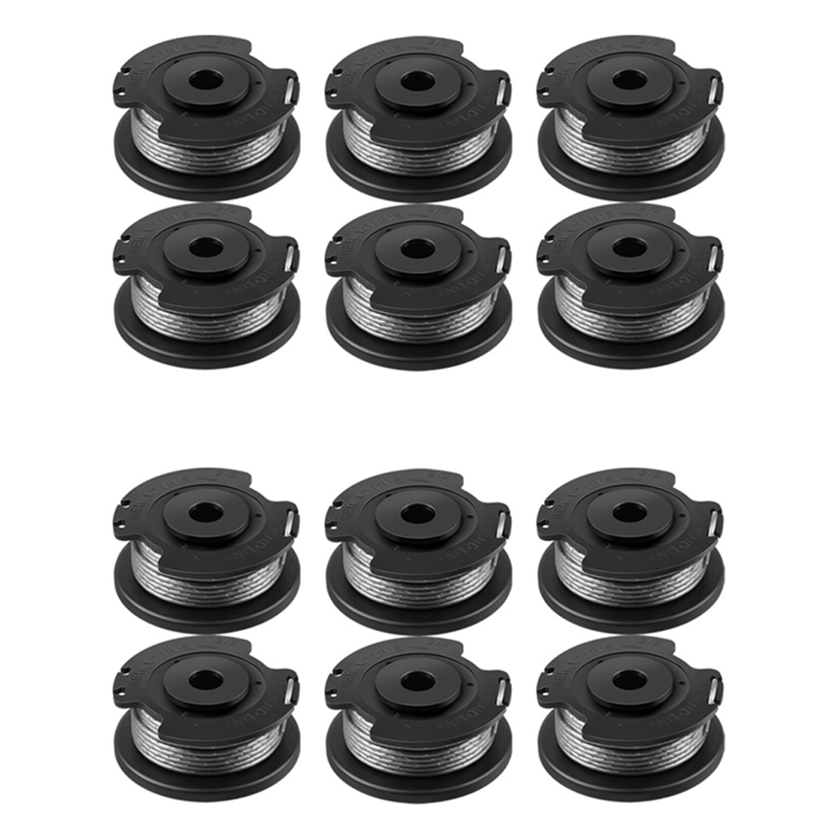 TWEXQNY 12 Pack F016800569 String Trimmer Spool and Line for EasyGrassCut 23, 26, 18, 18-230, 18-260, 18-26 Replacement