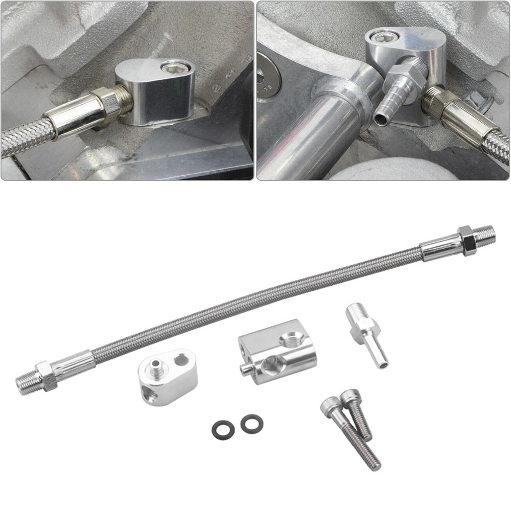 LS Throttle Cylinder Body Bypass Hose Kit Coolant Crossover LS1 Steam Port Fits all GM series. 