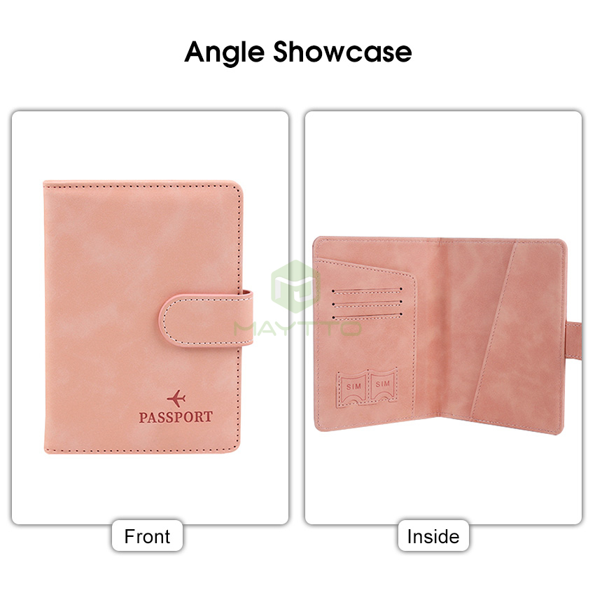 MAYTTO Wallet FRID Card Multi-function Package Ultra-thin Package PU Leather Document Package RFID Wallet Card Holder Holder Bag Travel Cover Case. 