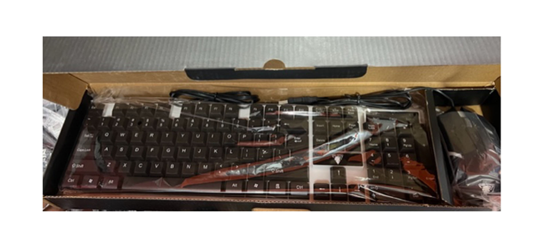 GK-100 Gaming Keyboard & Mouse combo pack with RGB. 
