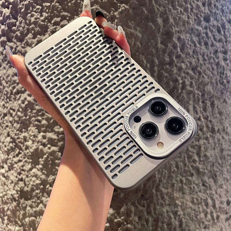 HOCE Hollow Heat Dissipation Phone Cases For iPhone 16 15 14 13 12 Pro Max 14 15 16 Plus Case Cooling Breathable Hard PC Ultra Thin Cover