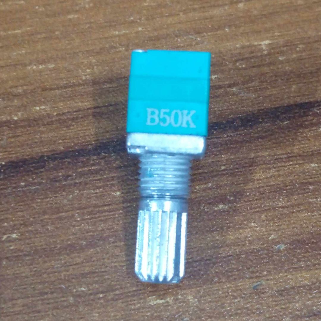 RV09 9mm B503 Square Stereo 50K Linear Potentiometer With Spline Shaft Vertical 5 Pin Rotary Stereo Volume Control. 
