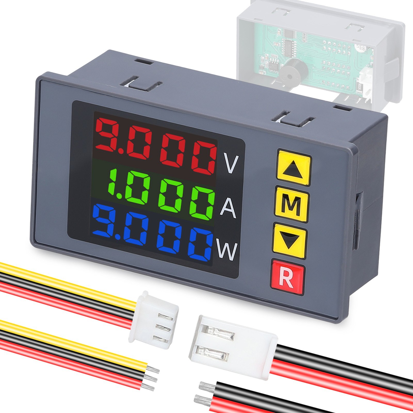 BM730 3in1 Voltage Current Power Meter 4-digit Digital Voltmeter Multifunctional Ammeter with Buzzer Supports Voltage and Current Display Fine Adjustment with Low Voltage Overvoltage and Overcurrent Sound Alarm Function. 