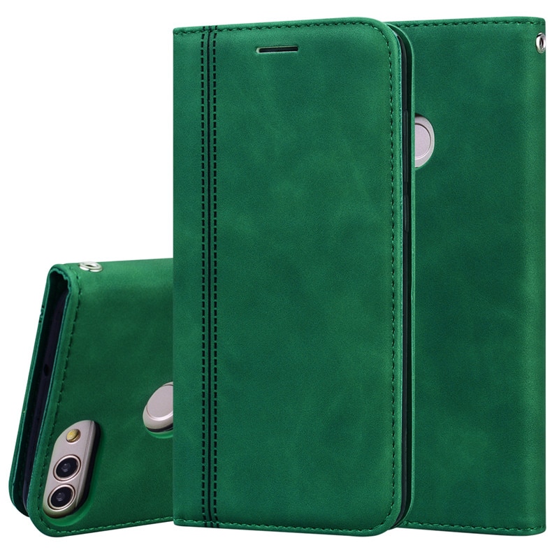 For Huawei P Smart FIG-LX1 Case Magnetic Leather Wallet Flip Card Hold Phone Case For Huawei P Smart 2018 Psmart Cover Coque. 