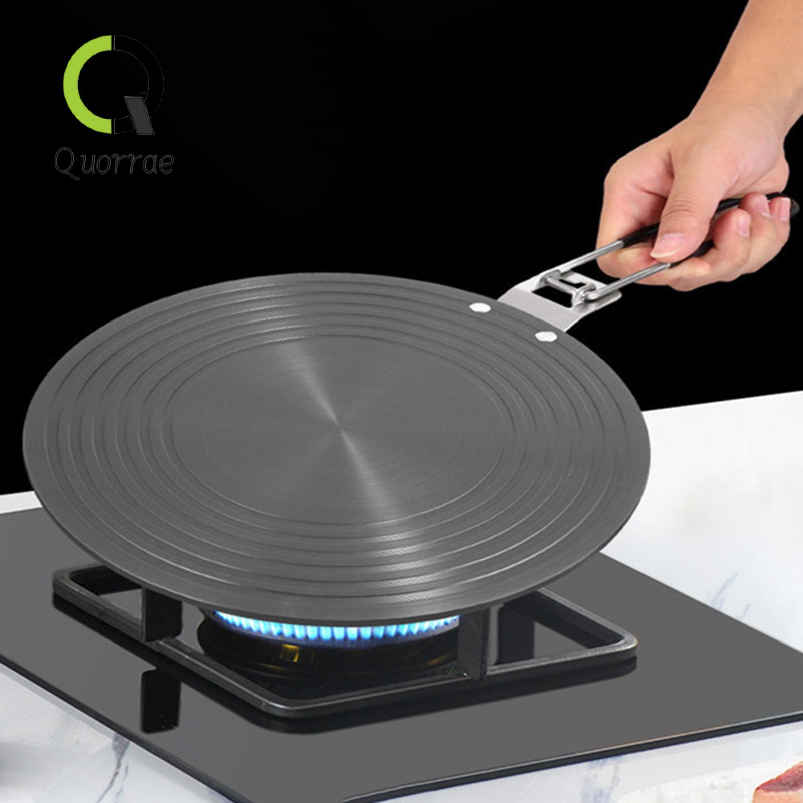 Quorrae Thermal Conductive Plate Anti-scalding Handle Gas Stove Simmer Plate for Quick Heating Cookware Buyers' Choice Anti Scalding Heat Diffuser. 