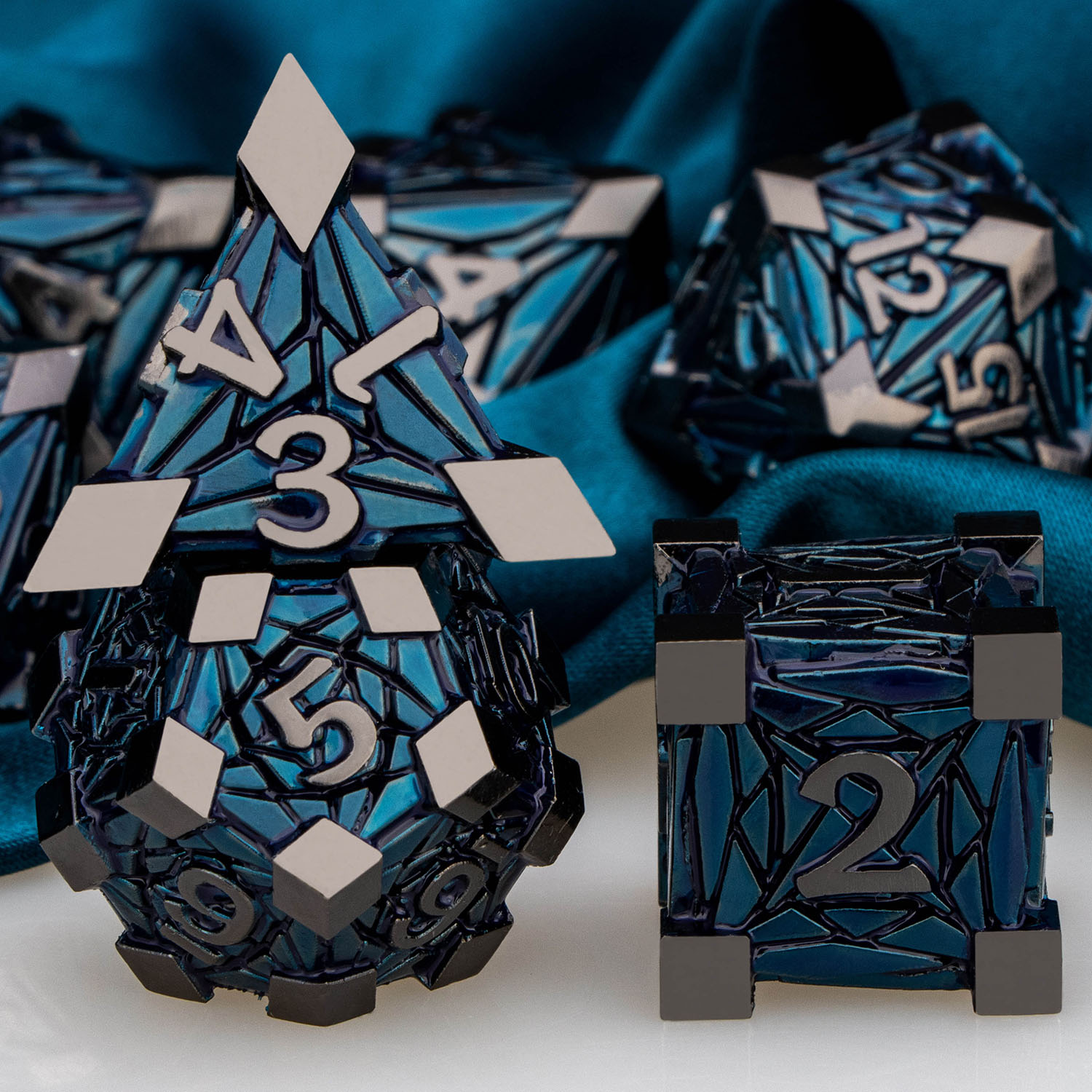 DND Metal Dice Set Dungeon and Dragon RPG Dice Polyhedral D D Dice for RPG D+D Rolling Game Dice D and D Dice D20 D12 D10 D8 D6. 
