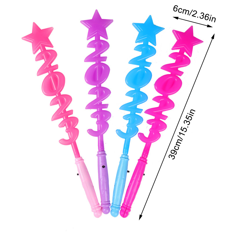PERNG TEHE Magic Wand Fairy Stick Flash Light Wand Girl Night Toy Gift Educational Toys. 