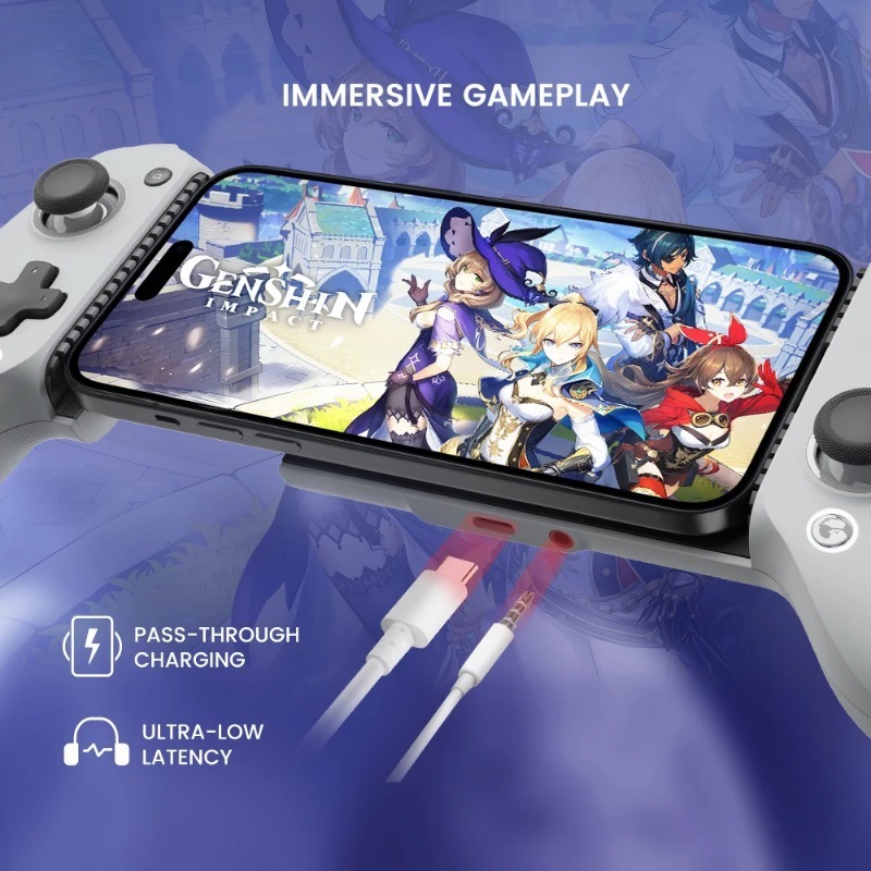 GameSir G8 Galileo Cellphone Gamepad Game Controller with Hall Effect Joystick for iPhone 15 Android Mobile Phone Cloud Gaming. 