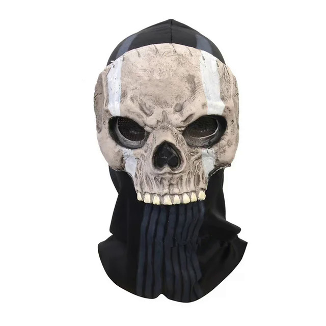 Ghost mask V2 - Operador MW2 airsoft COD Cosplay Airsoft Tactical Skull Full Mask. 