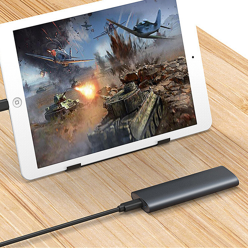 Bakeey BK E2 M.2 ATA SD Enclosure M.2 to USB3.1 Gen2 6Gbps Aluminum Alloy Portable olid tate Drive Case upport 2TB Max. 