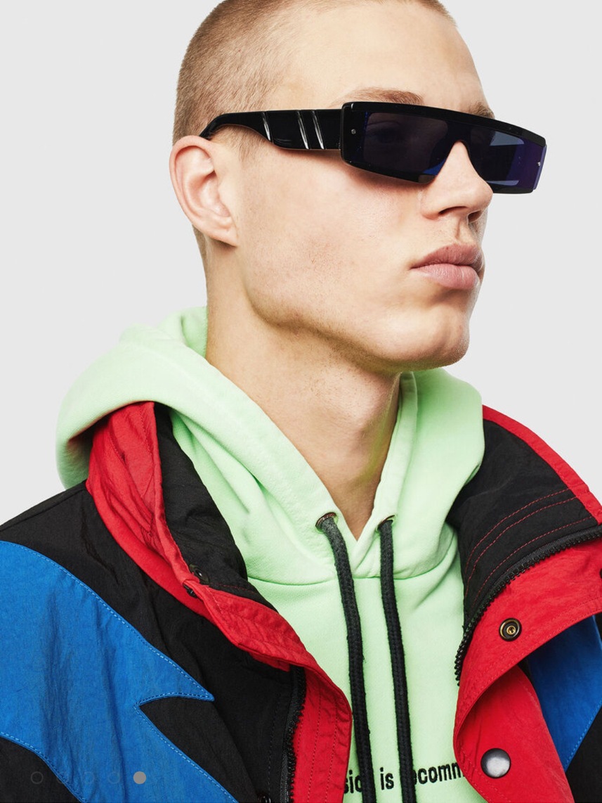 2020 Trendy Italy Design Retro Steampunk Square Futuristic Sunglasses Men. 