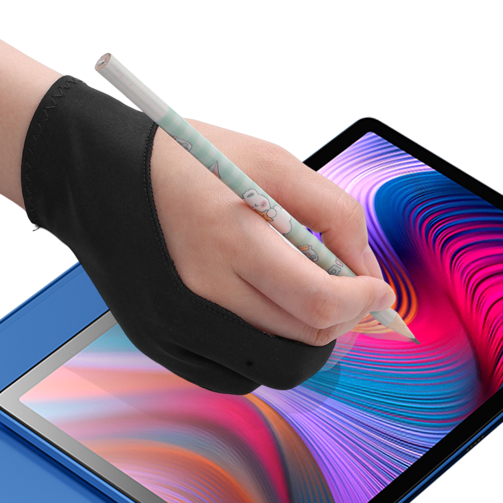 1/2Pcs Two-finger Painting Gloves XS/S/M/L Anti-touch Anti-pollution Hand Glove For Universal Drawing Double Finger Gloves. 