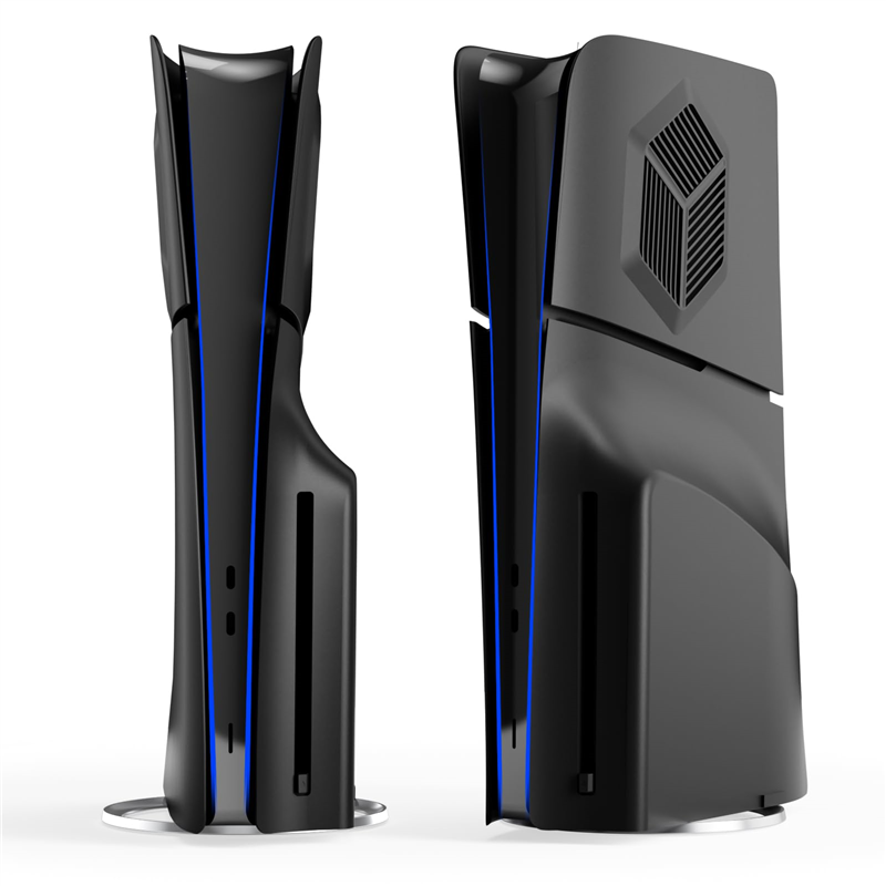 Face Plates for PS5 Slim Disc Edition Console Cover Faceplate Cooling Vents Side Panel Skin Shell Game Replacement Parts.