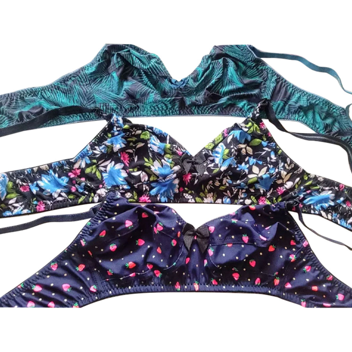 3 Piece Stage Bra Cotton Bra Soft Bra For Women - Explore Comfort with Stylish Cotton Bras