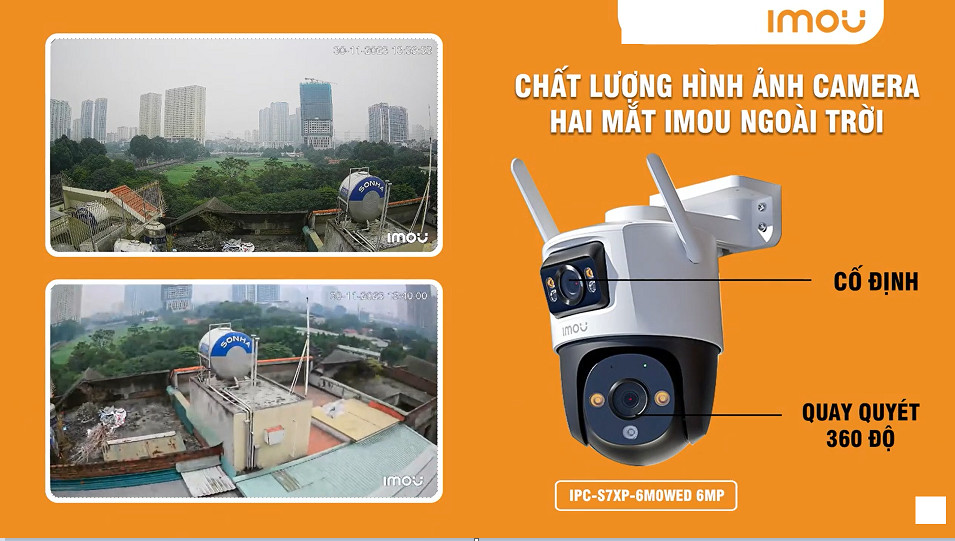 Imou IPC-S7XP-6M0WED (Cruiser Dual 6MP) Camera. 