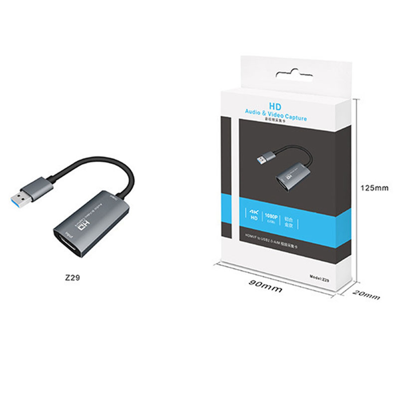 5X Video Capture Card USB 3.0 HD Audio Capture Card 4K 60FPS Game Real-Time Streaming Video Recorder Capture Device. 