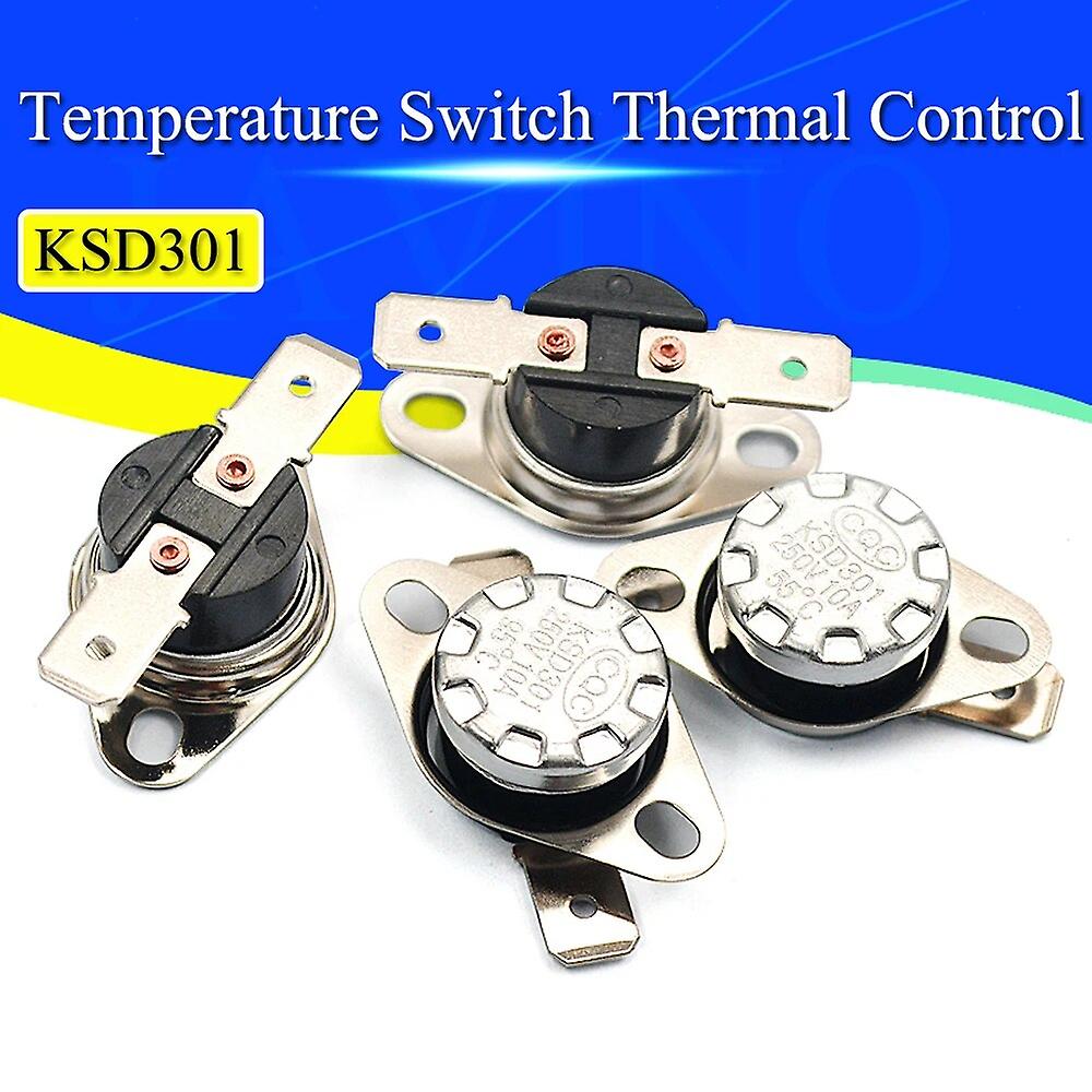 TEMPERATURE SWITCH THERMOSTAT KSD301 80/90/95/145/165/185/195 DEGREE CELSIUS 250VOLT 10 AMPERE 01 PCS