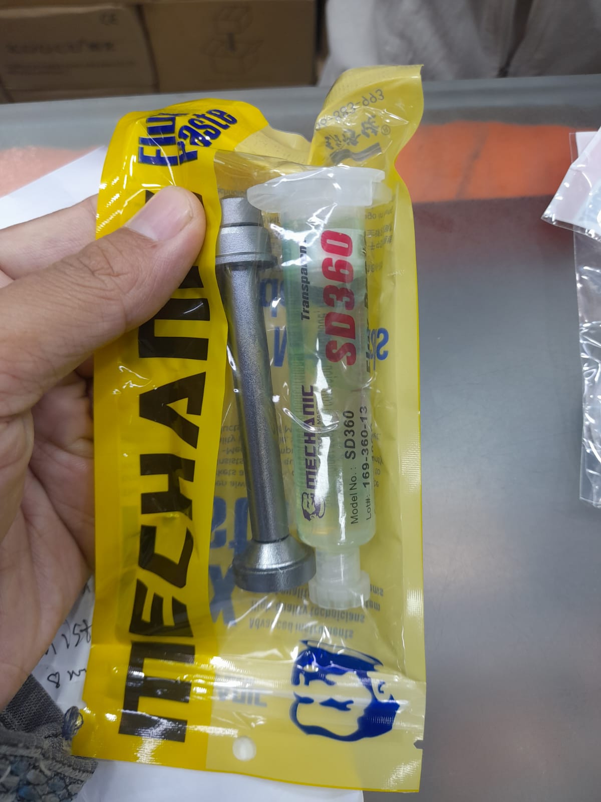 MECHANIC SD360 10cc No-Clean Transparent Flux Paste. 