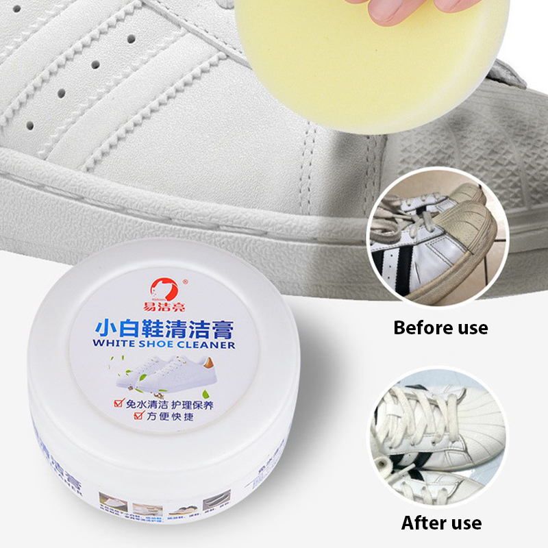 Shoes Cleaning Cream, White Shoe Cleaning Cream, Cleaning Cream For Shoes  With Sponge, Shoe Cleaner For White Rubber Soles, Shoe Whitening Cleaning  To