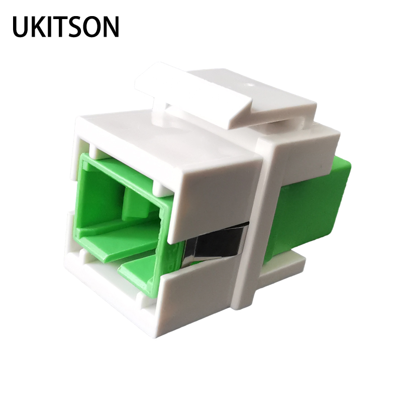 Sc-Sc Apc Fiber Optic Connector Keystone Sc Upc Optical Single-Mode Adapter Coupler Jack Slot For Network Plug