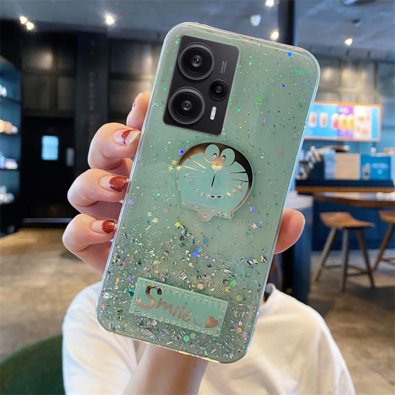 For Xiaomi Poco F5 Pro Case Sparkling Star Moon Soft Silicone Transparent Cartoon Cat Anti Drop For Xiaomi Poco F5 Back Cover