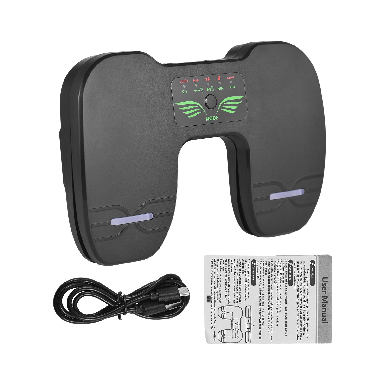P2 Wir-ele-ss Page Turner Pedal - Effortless Music Navigation for Tablets and Smartphones