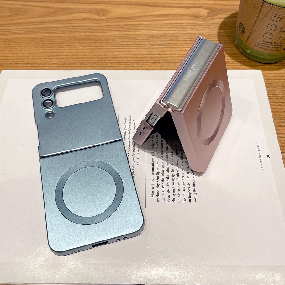 Z Flip 4 5 Case Luxury Wireless Charge Soft Silicon Magsafe Case For Samsung Galaxy Z Flip 3 4 5 Ultra Thin Mat Shockproof Cover. 