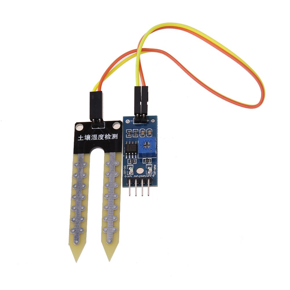 SOIL Sensor DC 3.3V 5V Comparator LM393 IC Chip Smart Electronics Soil Moistures Hygrometer Detection Humidity Sensor Module With Cables For Arduino. 
