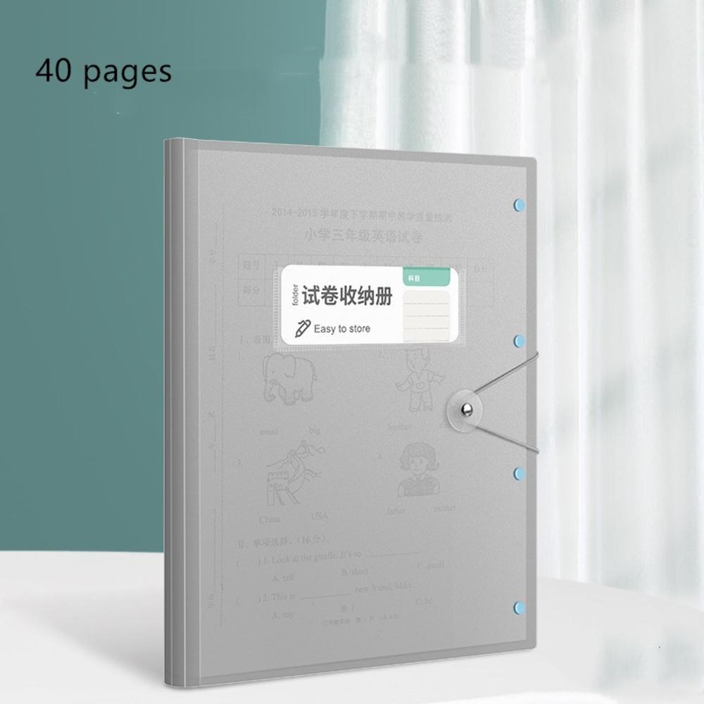 （New）60 Page Data Book Information Booklet tationery Large Capacity File Folder A3 File Bag Large Folder Data Book. 