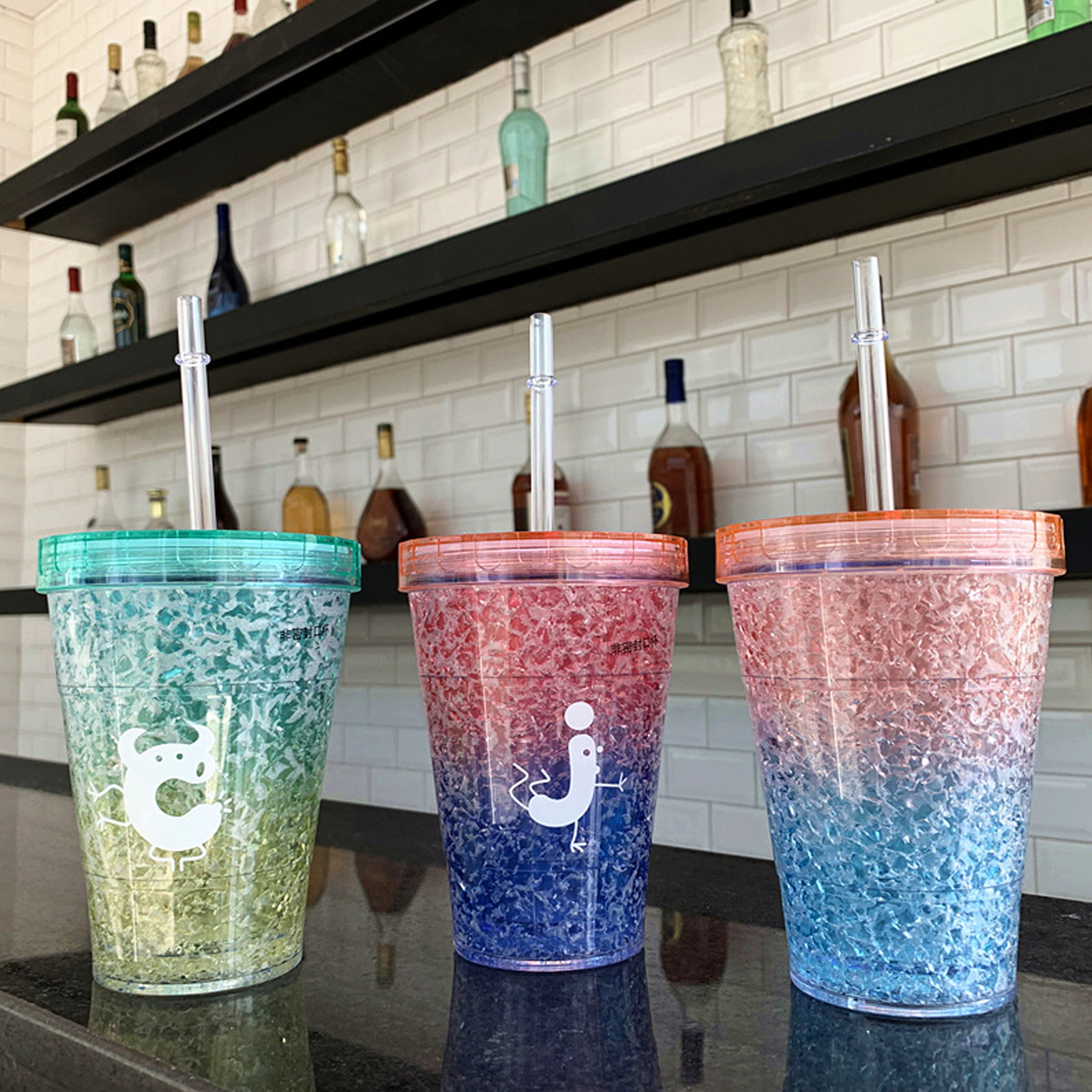 410ml Doublewalled Ice Cold Drink Coffee Tea Cup j 納得できる割引