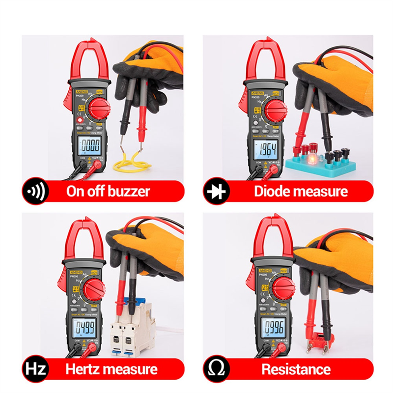 ANENG PN200 Digital Clamp Meter DC/AC 600A Current 4000 Counts.