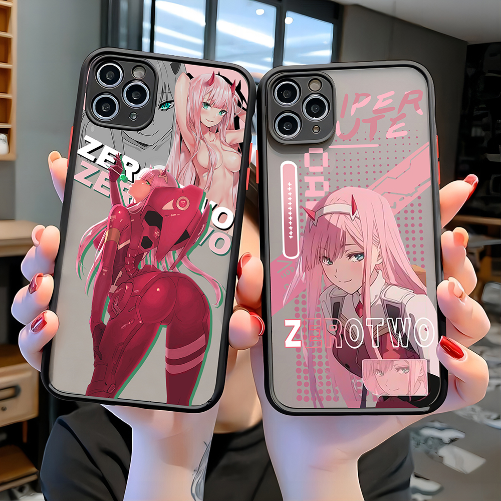 Zero Two Darling in the FranXX Anime New Phone Case For iPhone 1relax5 14 13 12 11 Mini Pro Max X XR XSMax 7 8 Plus Matte Clear Cover. 