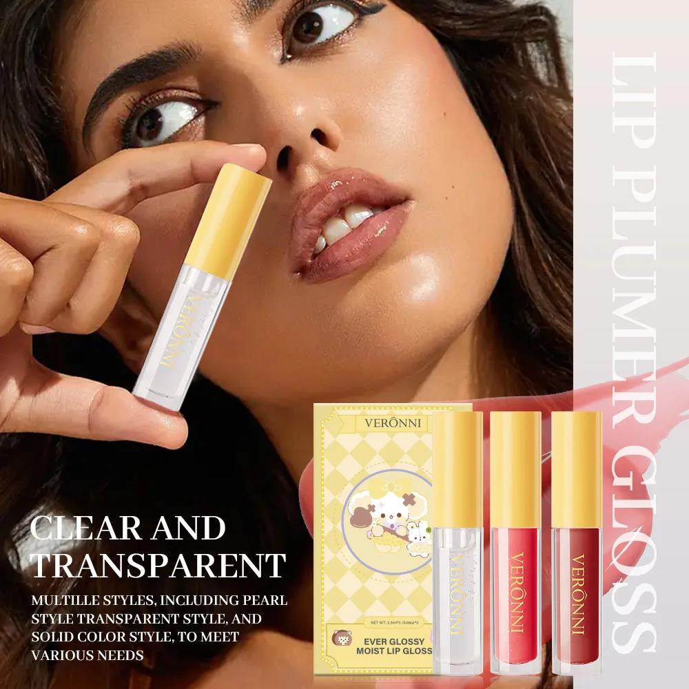VERONNI 3 Pcs Lipstick Set Makeup for Women Waterproof Long Lasting Cosmetics Korean Makeup Matte lipstick. 