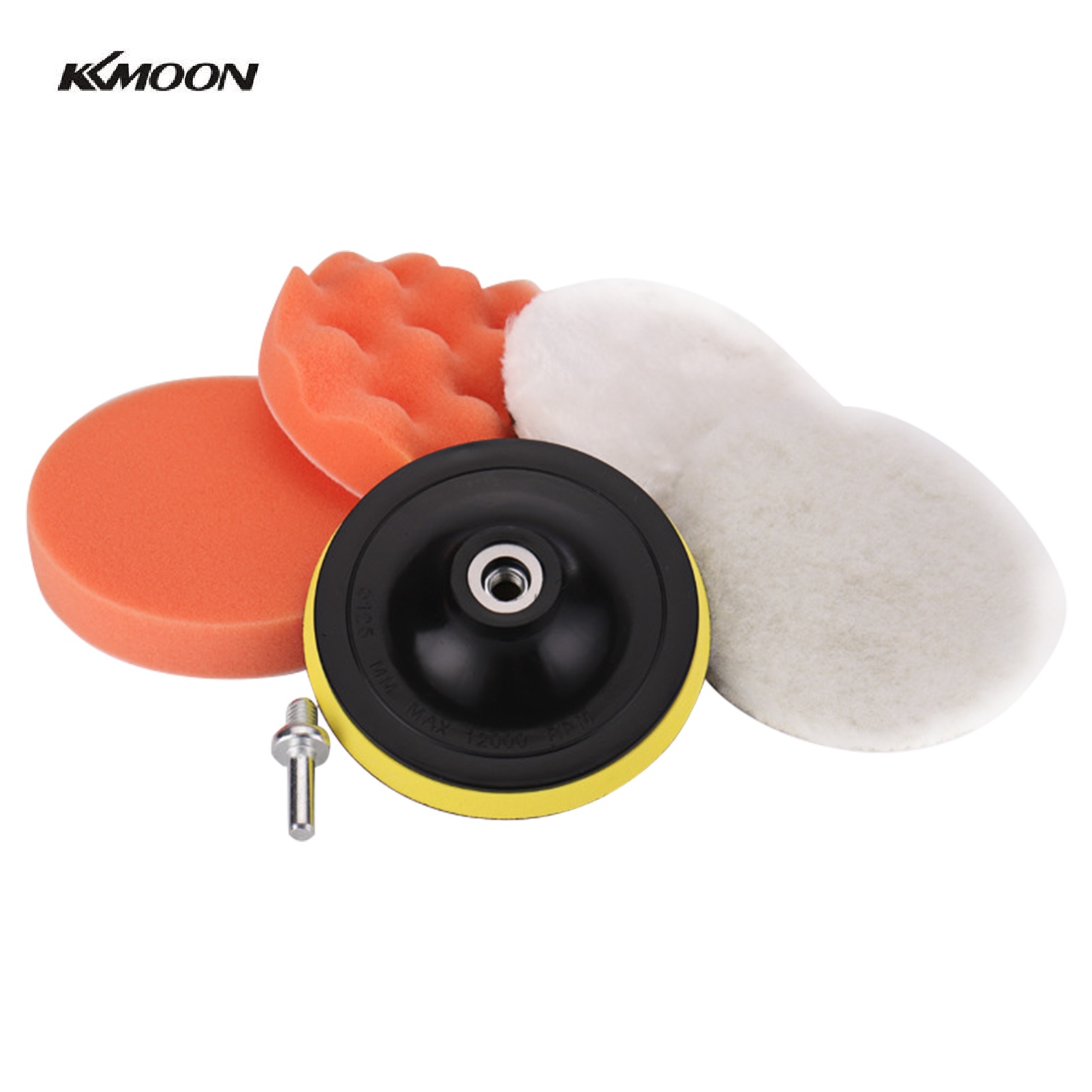 New KKmoon 6 Pc Car Foam Drill Buffing Pad Polihing Pad Kit 4 Inch Car Buffer Polihing Kit ponge and Wool Polihing Pad et. 
