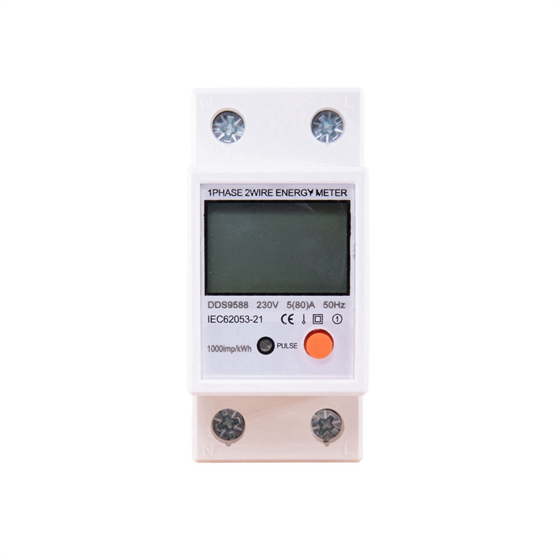 1 Pcs 230V AC Din Rail Single Phase Reset Zero Energy Meter Phase Reset Zero Energy Meter. 