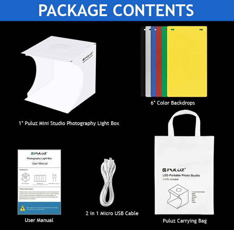 Mini Studio Tent Box for Product Photography - Ideal for Capturing Professional-Quality Product Images - E-Commerce and Photography Enthusiasts. 