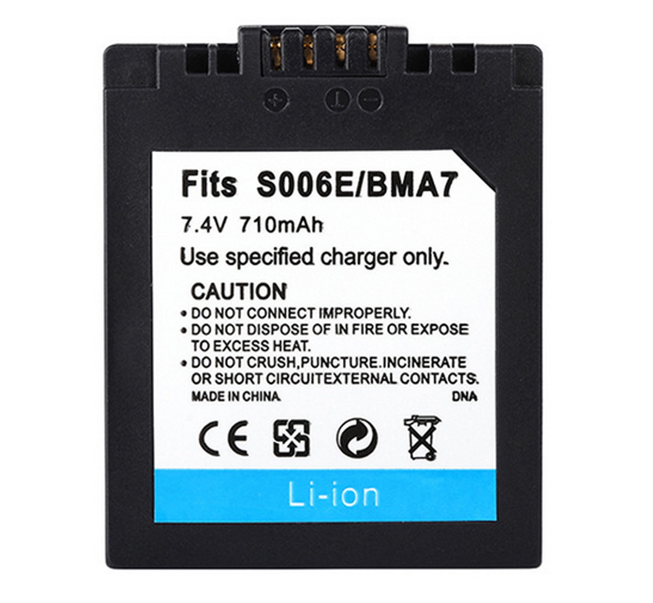 Panasonic Lumix CGA-S006 Battery for DMC-FZ7, DMC-FZ8, DMC-FZ18, DMC-FZ28, DMC-FZ30, DMC-FZ35, DMC-FZ38, DMC-FZ50 Digital Camera. 