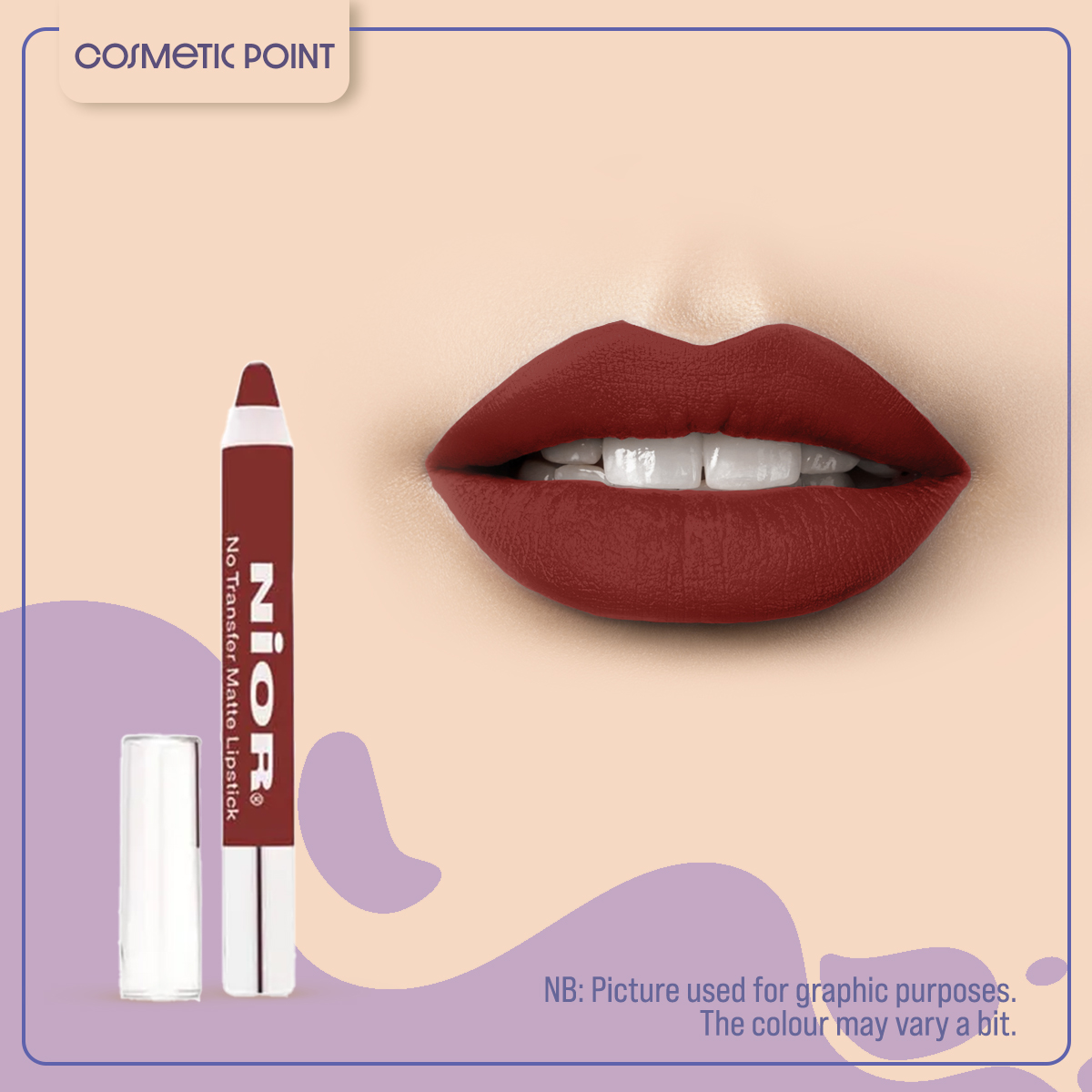 NIOR-NO TRANSFER MATTE LIPSTICK 05. 