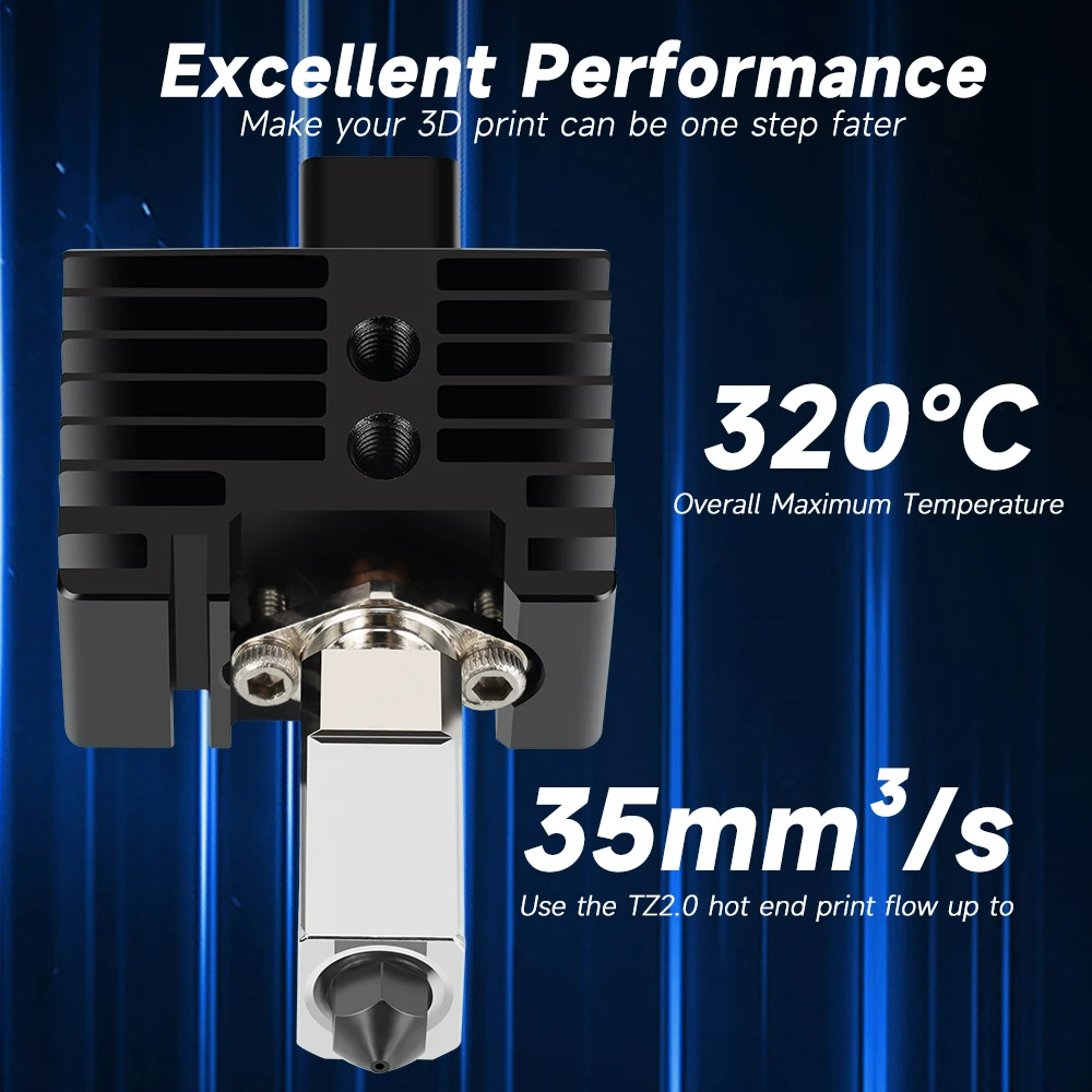 Hotend For Bambu Lab A1 mini Assembly Hotend Kit 0.2 0.4 0.6 0.8MM Replaceable Nozzle For 3D printer Bamboo Lab A1/A1 mini. 