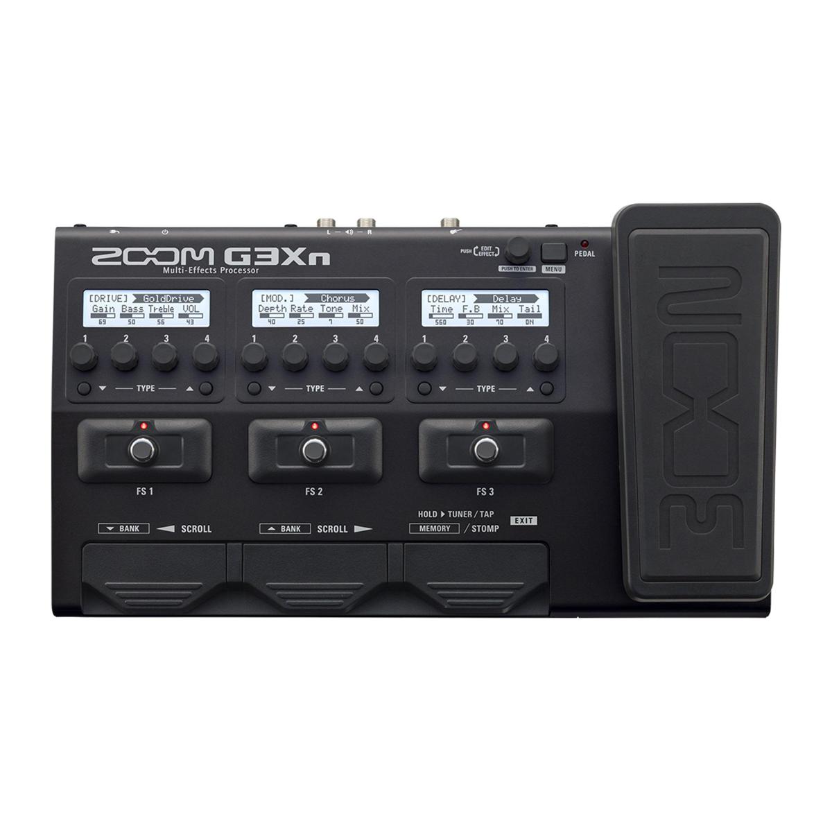 THE ZOOM G3XN Intuitive Multi-Effects Processor with Expression Pedal for Guitarists