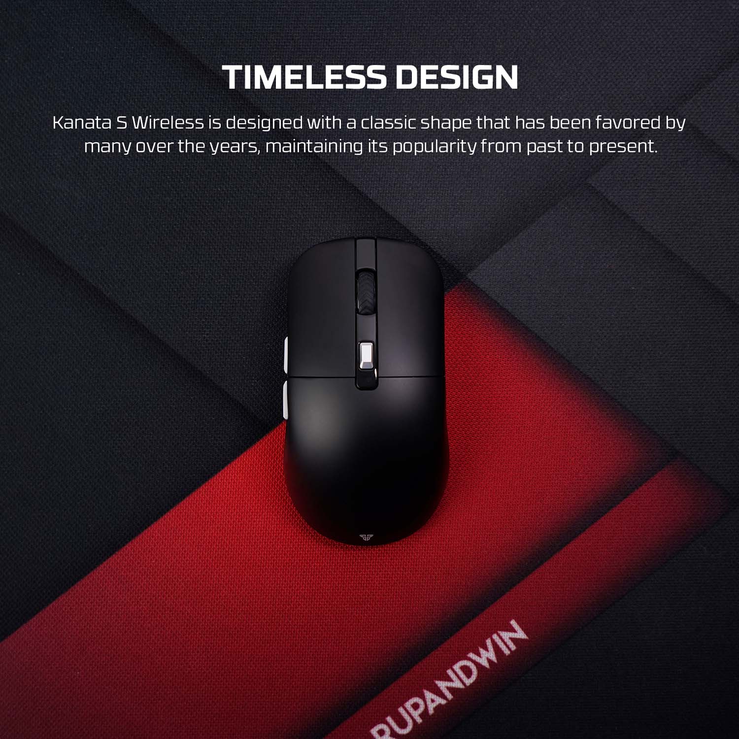 FANTECH WG9S KANATAS Wireless Gaming Mouse PIXART 3311 12000DPI Improved Ultra-Grippy Coating Mouse Macro Button Mice. 