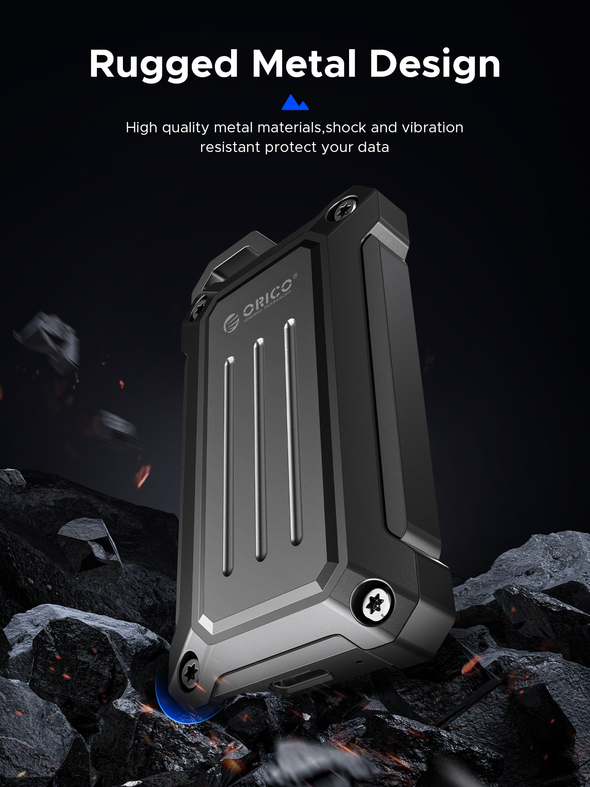 ORICO Mini Portable SSD 20Gbps External Solid State Drive USB3.2 Gen2 2TB 1TB Type- C PSSD for Outdoor Workers Photographer. 