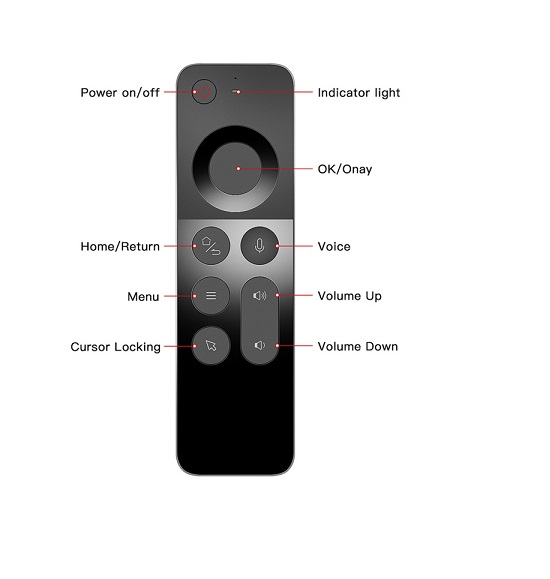 Wechip W3 Air Mouse Voice Control With Keyboard Rechargeable. 