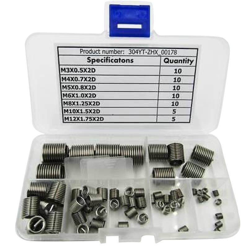 【Aesth Diary Store】60Pcs M3-M12 Car Thread Insert Kit Set Steel Harare ...