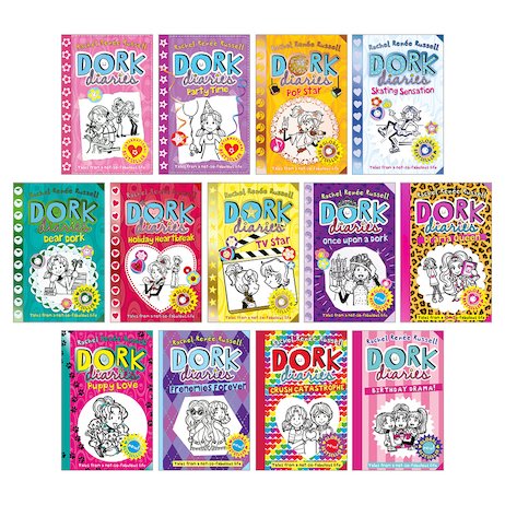 Dork Diaries Series Rachel Renee Russells Collection 10 Books Pack Set Paperback