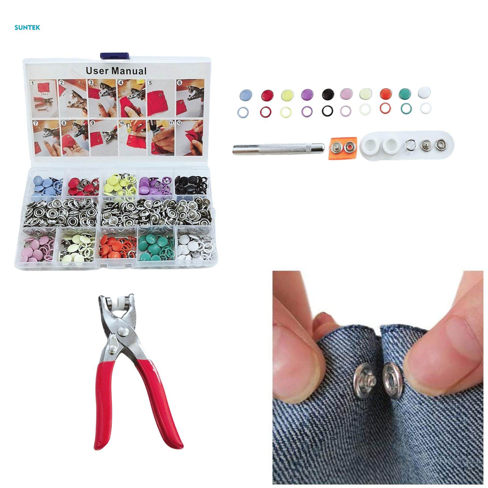 Snap Fasteners Tool Prong Snap Button Press Tool, Handmade Press Studs Fastener Pliers Metal Snap Buttons for Crafting, Hats, Sewing,Jeans. 