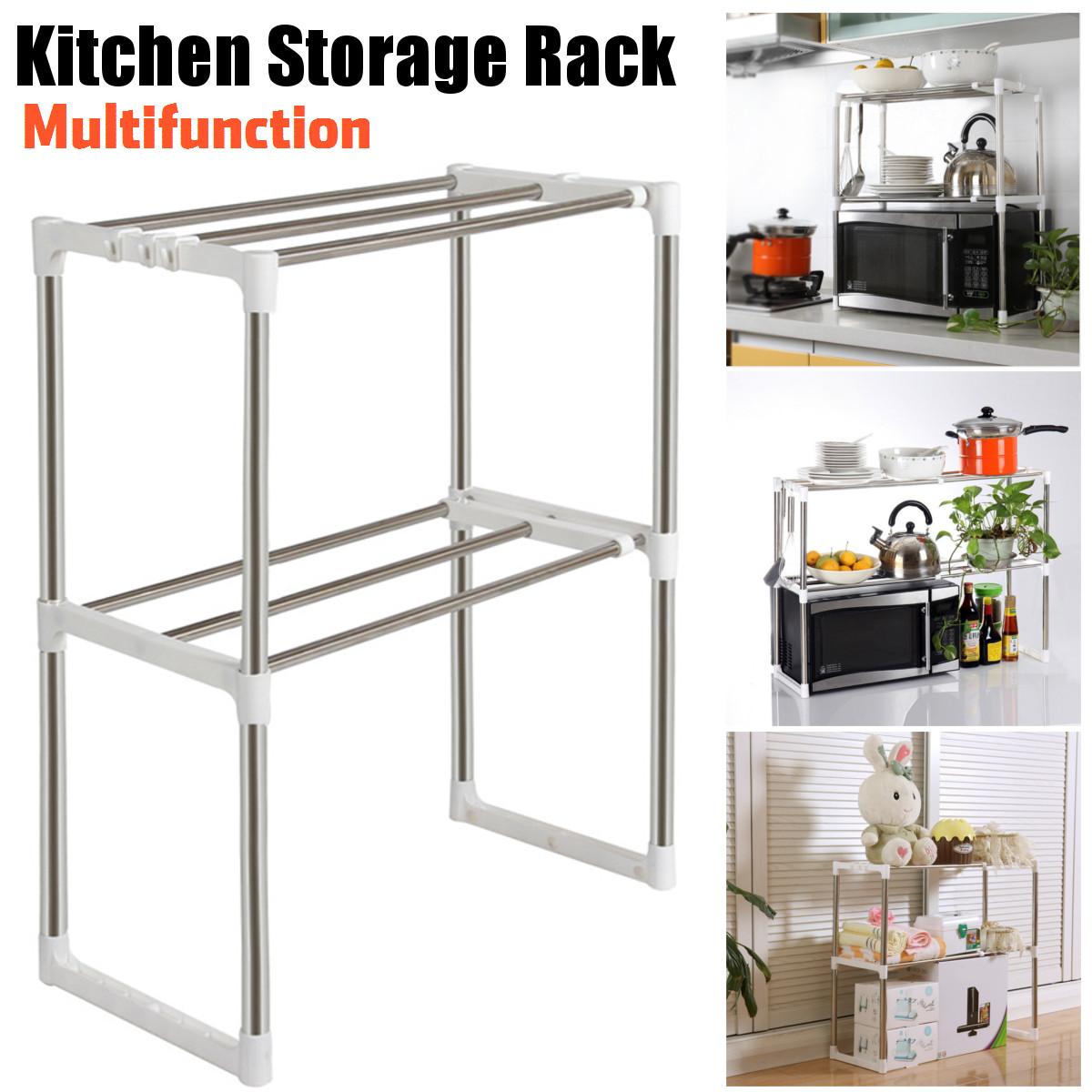 2 Tier Multifunction Microwave Oven Stainless Steel Shelf Kitchen Storage Rack Buy Online At Best Prices In Bangladesh Daraz Com Bd