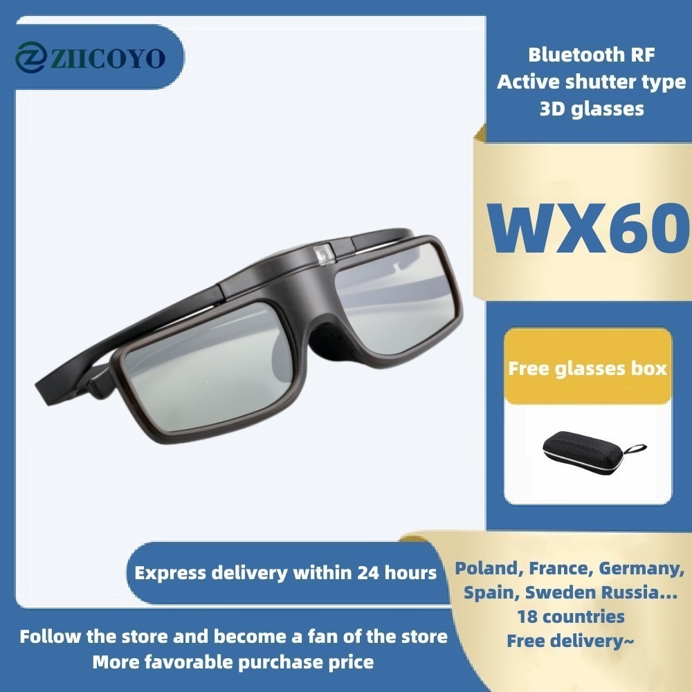 3D Glasses 3D TV Bluetooth support technology, EPSON 3D Bluetooth projector, TW5200 5210 5300 6510 8300 TW5350 5810 6200. .