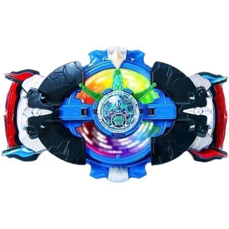 Ultraman Rob transformer, light wheel dart, crystal storage box, disc Rossobru children's transformation playset. 